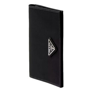 Prada Black Re-Nylon Tessuto Saffiano Passport
